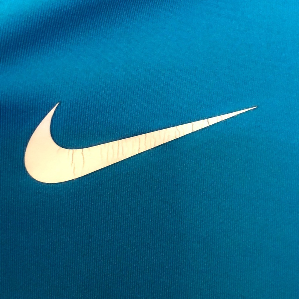SOLD - Nike Pro teal/blue long sleeve shirt - Picture 7 of 7
